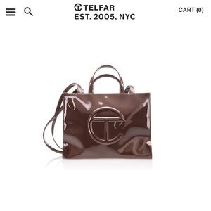Telfar- Medium Shopping Bag - Chocolate Patent